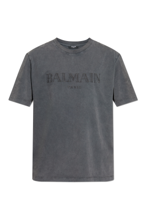 Balmain T-shirt with embroidered logo | Men's | Vitkac